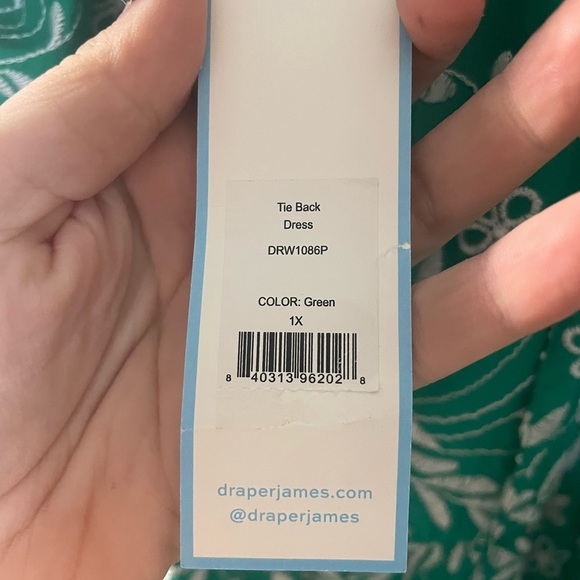 NWT Draper James|| Terrie Tie Back mini Dress in Embroidered Floral.Size 1X.Boho - Picture 9 of 11